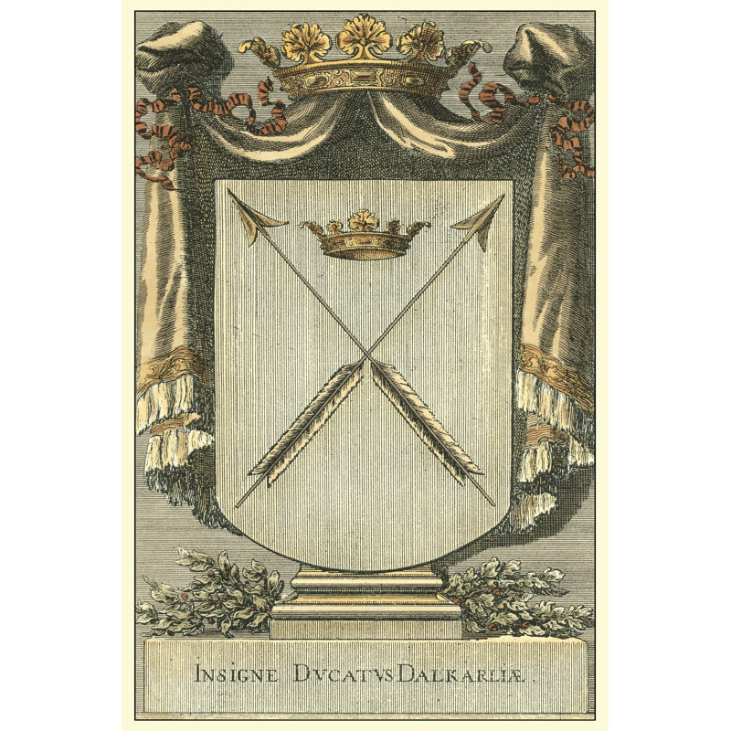 Vintage Insignia II by Vision Studio - Wrapped Canvas Painting, 30cm H x 20cm W