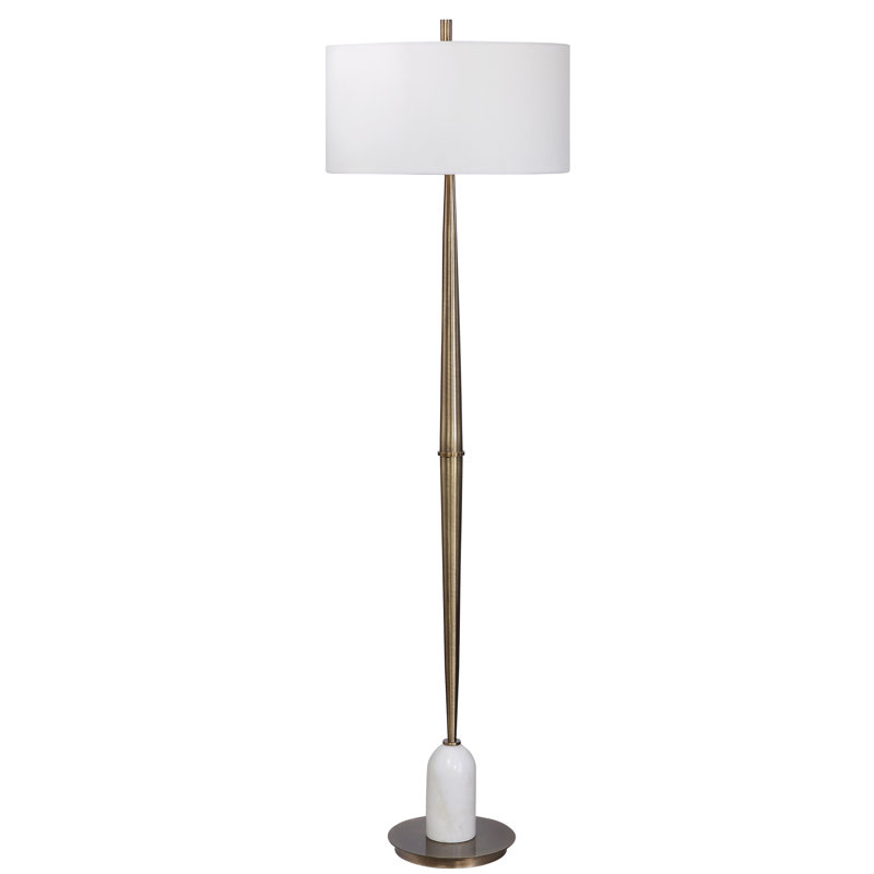 Walling 71'' Brass Traditional Floor Lamp