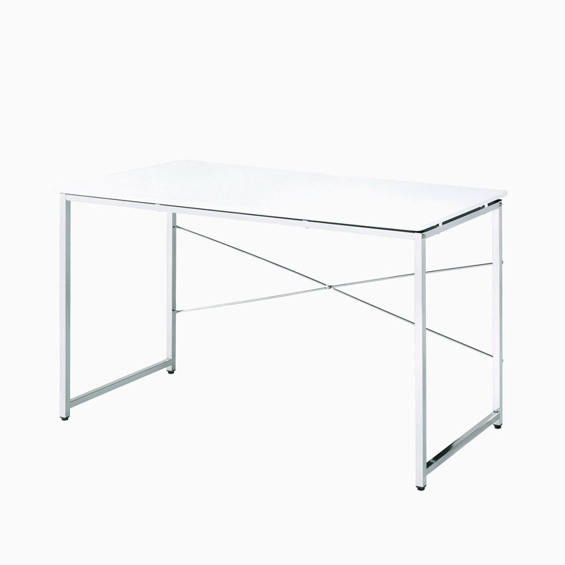Bureau d'écriture avec base traîneau, Blanc