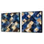 Crescencia - Ensemble de 2 collages carrés à formes abstraites-101855711-101855710