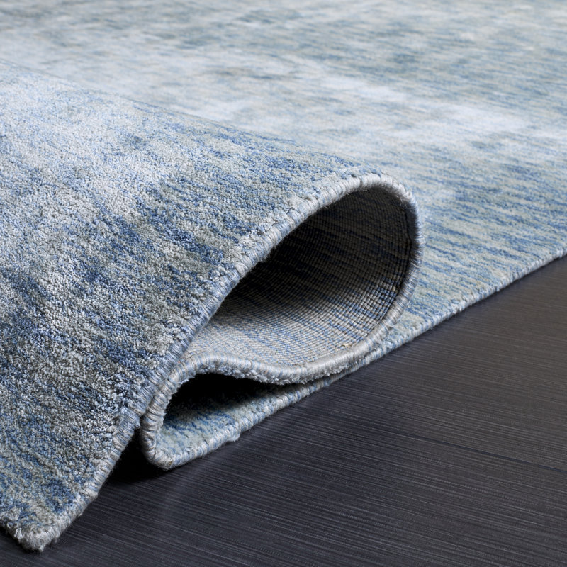 Tapis en viscose tissé à la main Kovac, Rectangle 6 pi x 9 pi