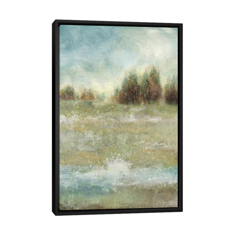«Meadow Enchantment», impression sur toile, H 26 po x l 18 po x P 1,5 po, Toile avec cadre noir, Pas de tapis