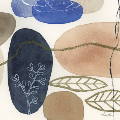 Leaves And Stones II by Laura Horn - Wrapped Canvas Art Prints