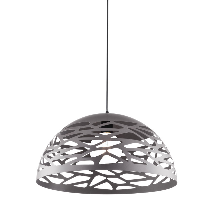 Luminaire suspendu en forme de dôme à 1 lumière Wogina, Meule