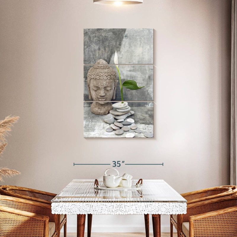 Tête de Bouddha Kerrick Zen, H 45 po x l 28 po