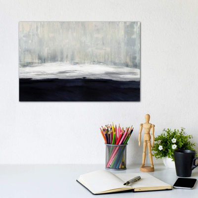 White On Blue by Taylor Hamilton - Wrapped Canvas Print
