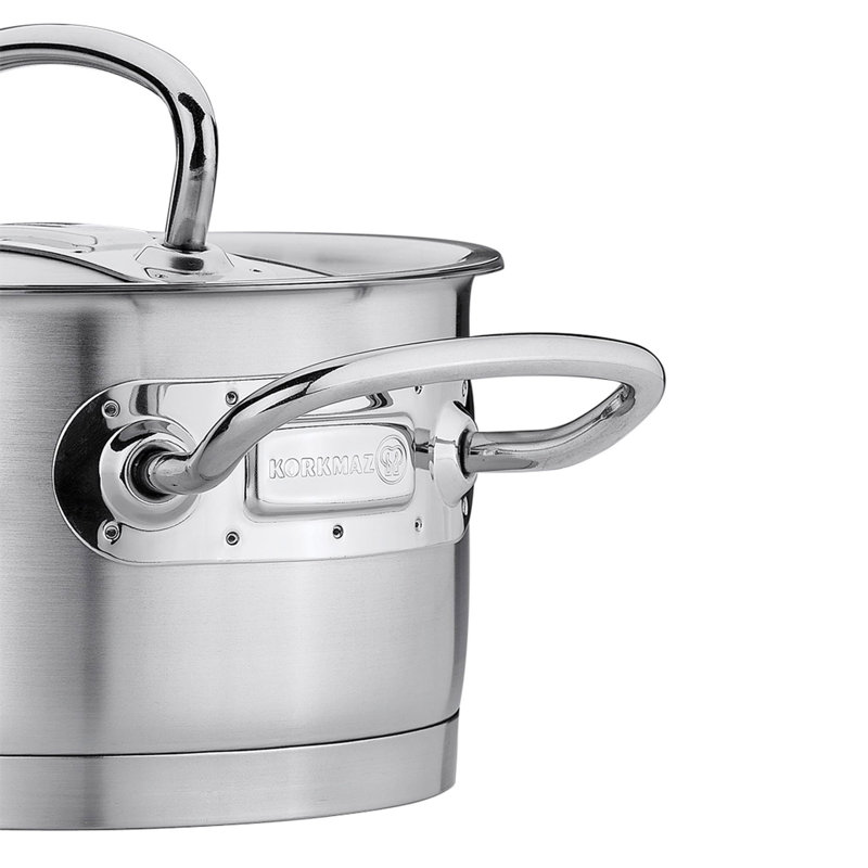 Cocotte en acier inoxydable Korkmaz Proline, 6,5 pte