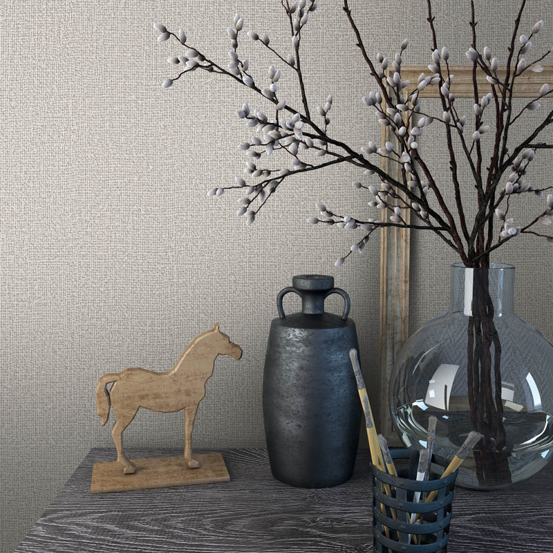 Kumano Textured Weave Wallpaper Roll, Brown