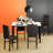 4 - Person Faux Marble Top Four Leg Dining Set-1092292620