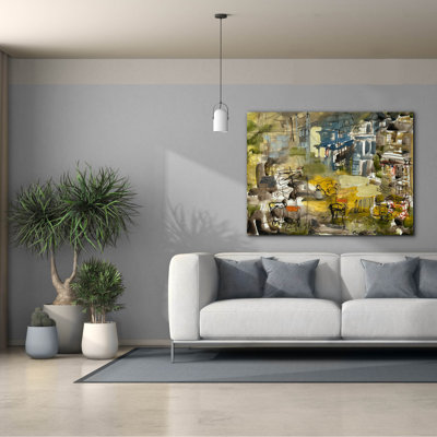  «Le quartier 3» par Erin McGee Ferrell, art mural sur toile, 54 po x 40 po