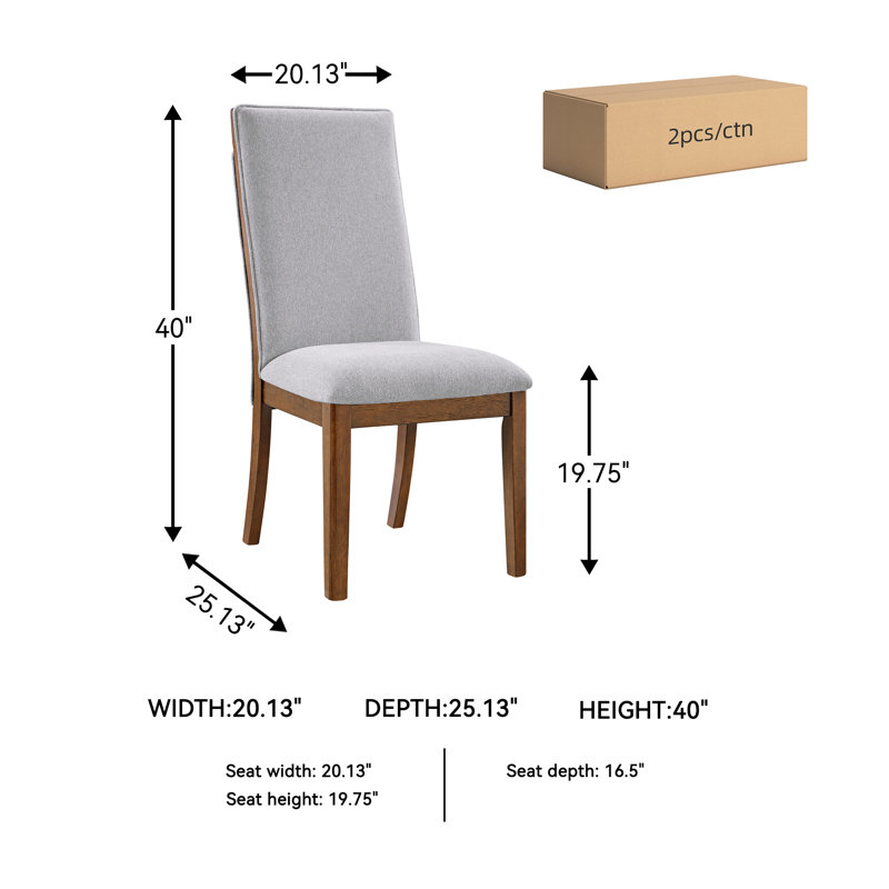 Franceska 19.75'' H Upholstered Side Chair