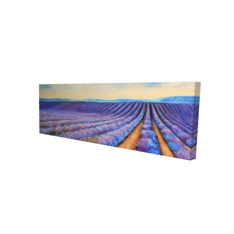 Lavender Fields Canvas | Bedroom Botanical Landscape Decor