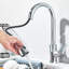 Kitchen Sink Faucet 1 Hole Single Handle 360° Swirl Pull Down Sprayer Mixer Tap-29179770