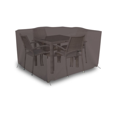 Heavy-Duty Multipurpose Waterproof Outdoor Square Table & Chair Set Cover, Patio Dining Table Cover -  Arlmont & Co., 0D18D1B285B044F9AAF2DD5AF3CB0132