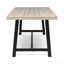 Table de salle à manger rustique en bois et métal-1308632186