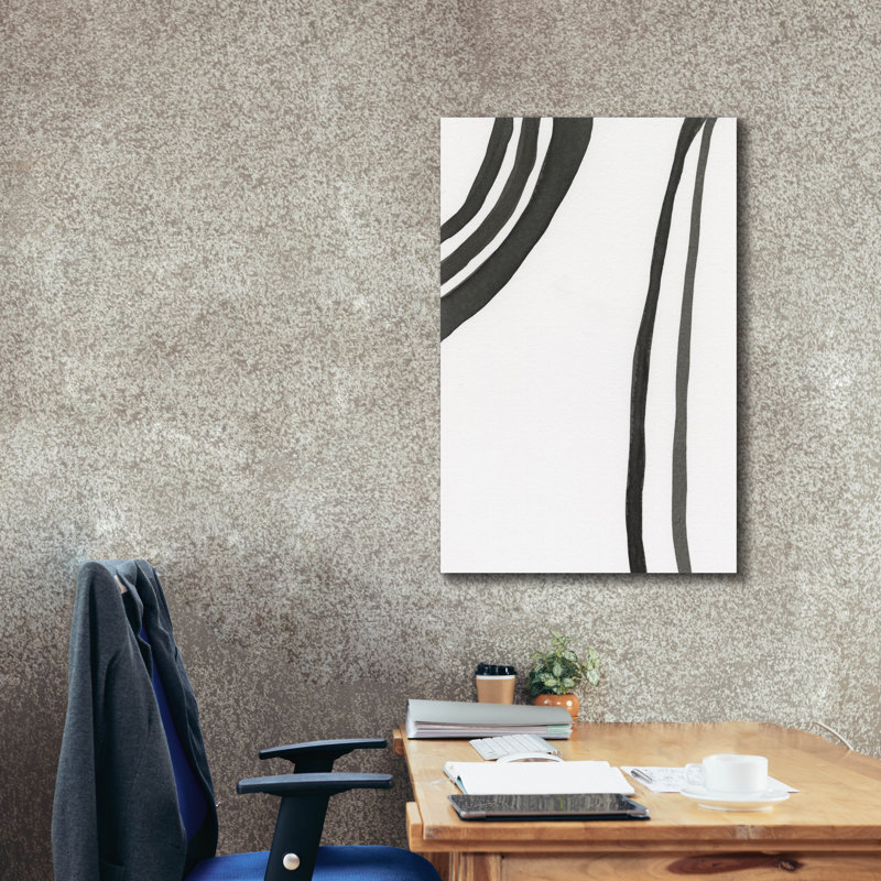«Ink Lines III» par Regina Moore, H 40 po x l 26 po x P 1,5 po
