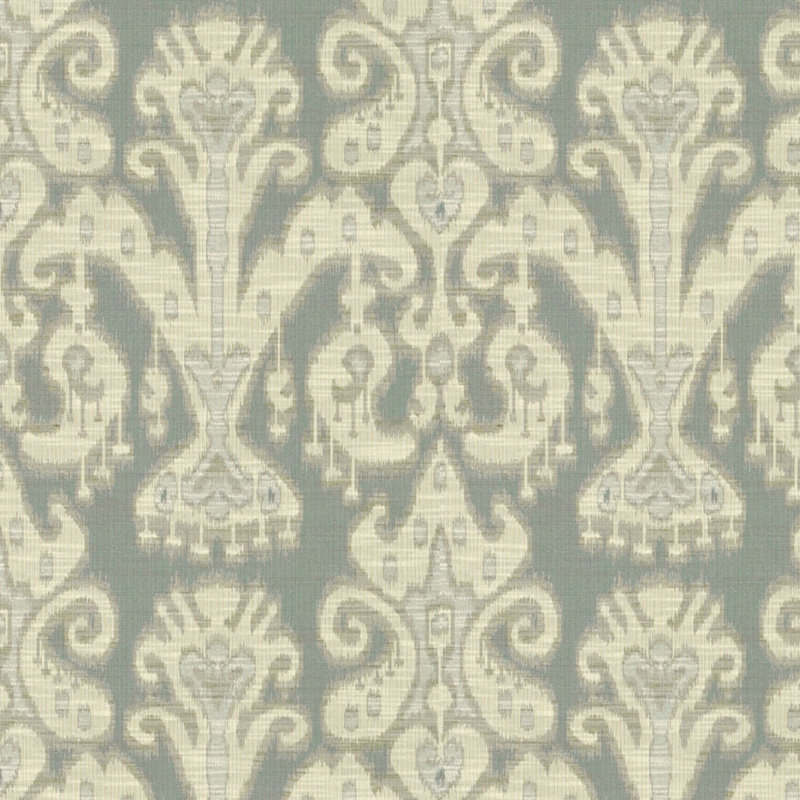 Cotton Blend Fabric, Beige/Light Blue/Light Green