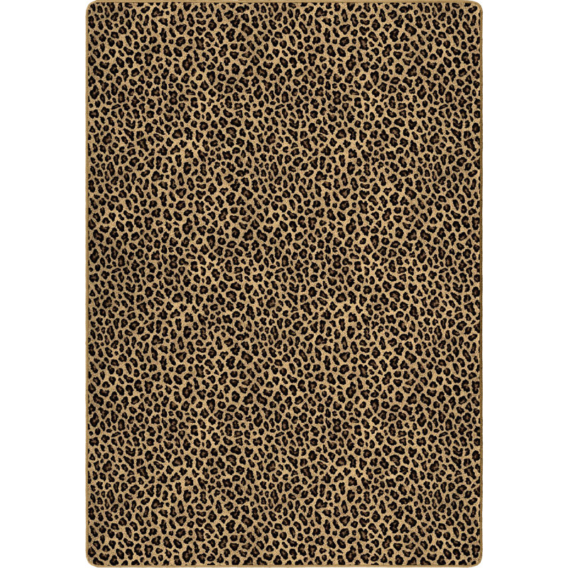 Léopard exotique, Rectangle 3 pi 10 po x 5 pi 4 po