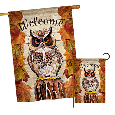 Double Sided 40'' H x 28'' W Polyester Animal Flag Set