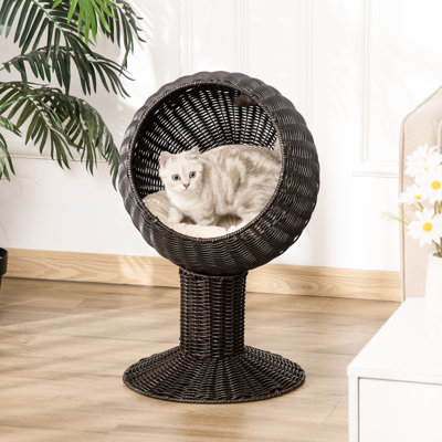 Lit pour chat 27 po avec coussin, confort de votre chat 17 po.