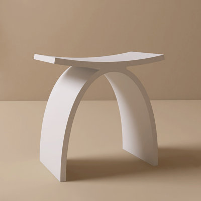 Freestanding Seat Solid Surface Shower Stool