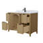Meuble-lavabo simple avec plateau en marbre Palmilla-114678791-114678792-124969691
