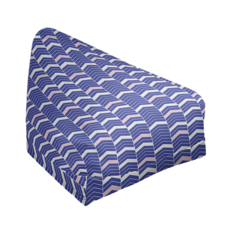 Fauteuil à billes standard &, H 27 po x L 30 po x P 25 po, Bleu / rose, Bourre en polyester