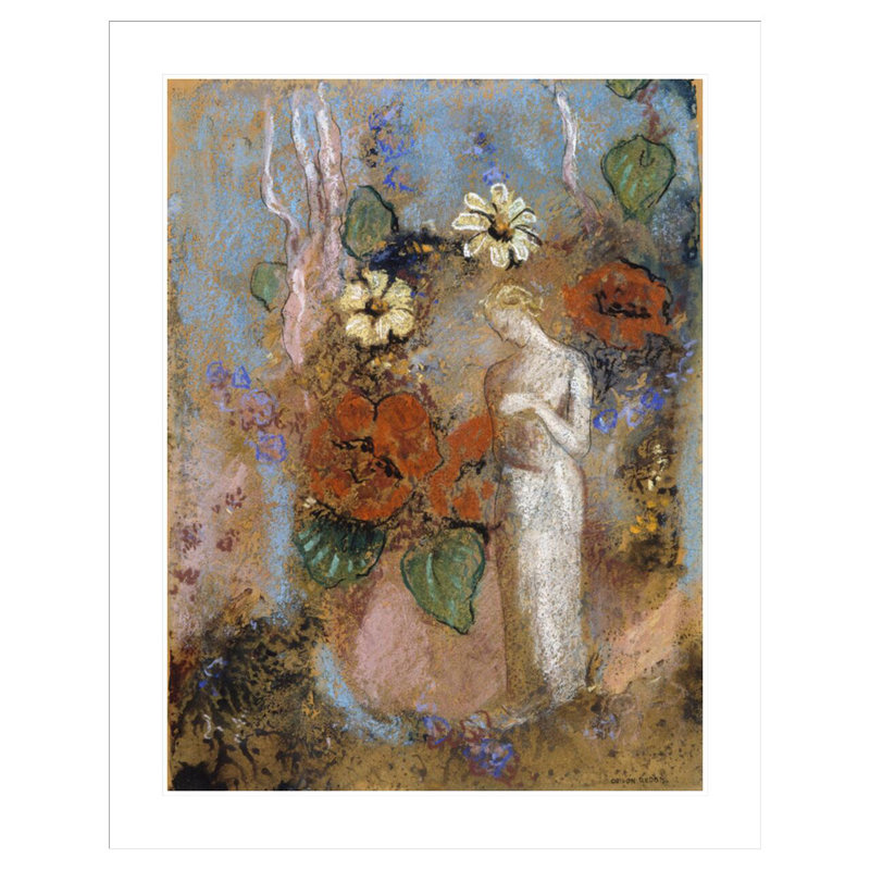 «Pandora» par Odilon Redon, impression giclée sur cadre, H 41,5 po x l 33,04 po