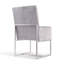 Chaise de salle à manger grise-850730213