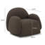 Fauteuil d'appoint Marius Brown Boucle-1621387195