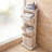 3- Tier Plastic Rolling Laundry Basket With Handles,  Modern Home Organizer Storage Rack