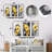 Yellow And Grey Hibiscus Serenade - Hibiscus Metal Art Print Set Of 3-2133380217