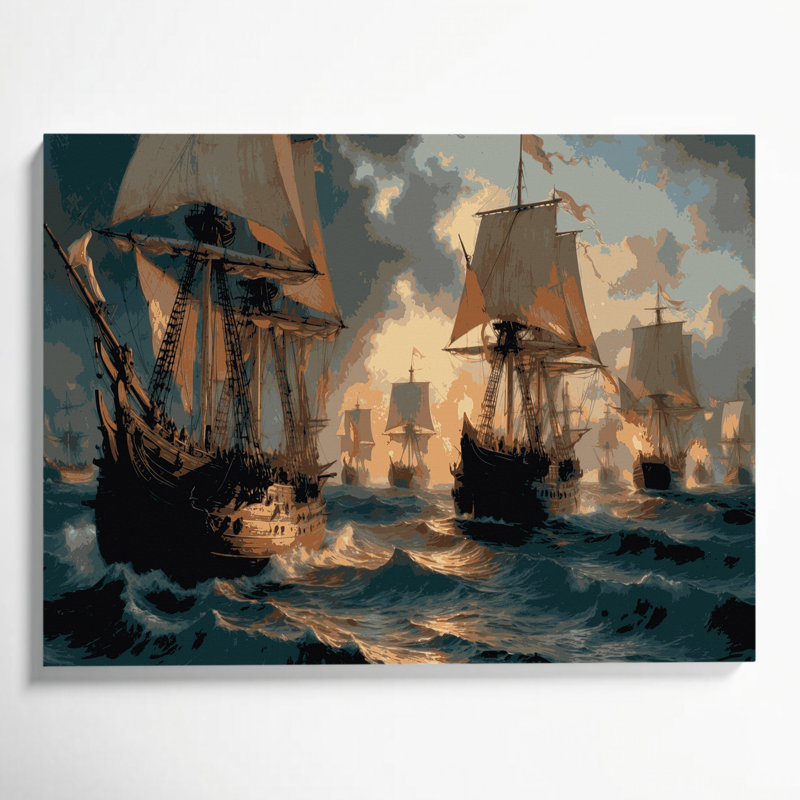 Art mural sur toile gris, H 11 po x l 14 po