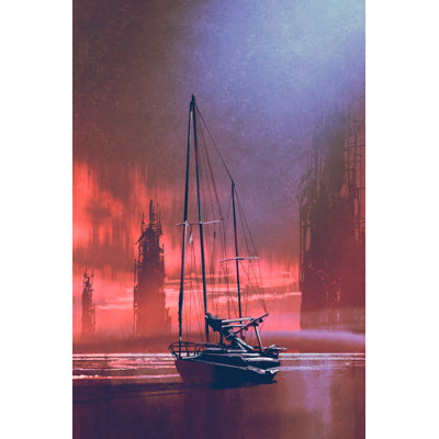 Sailing Boat - Wrapped Canvas Print