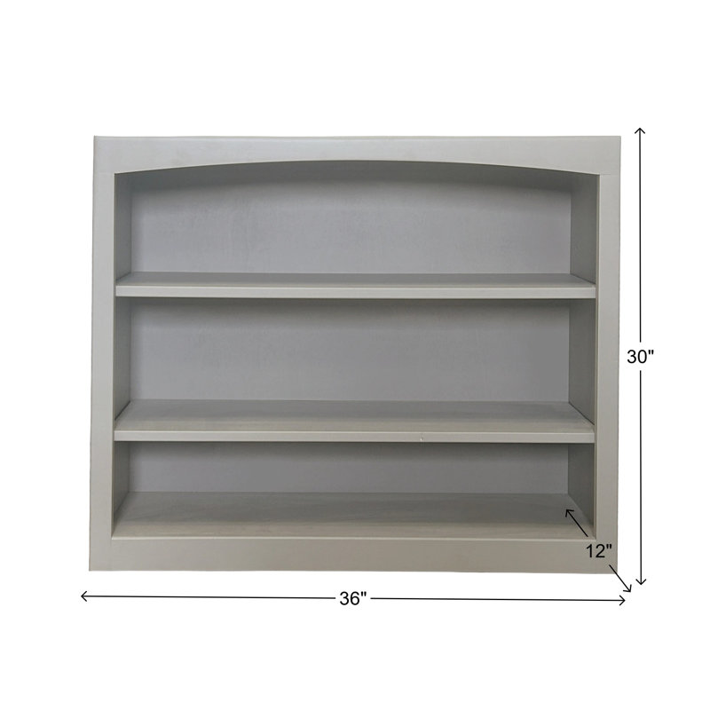 Bibliothèque classique Ossy, Gris orage, (3 tablettes) H 30 po x l 36 po x P 12 po