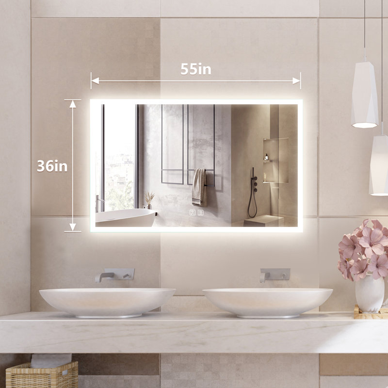 Naliyah Flat Wall Mirror, 36" x 55"