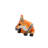 Sitting Fox Trinket Box. Brown Enamel & Austrian Crystals