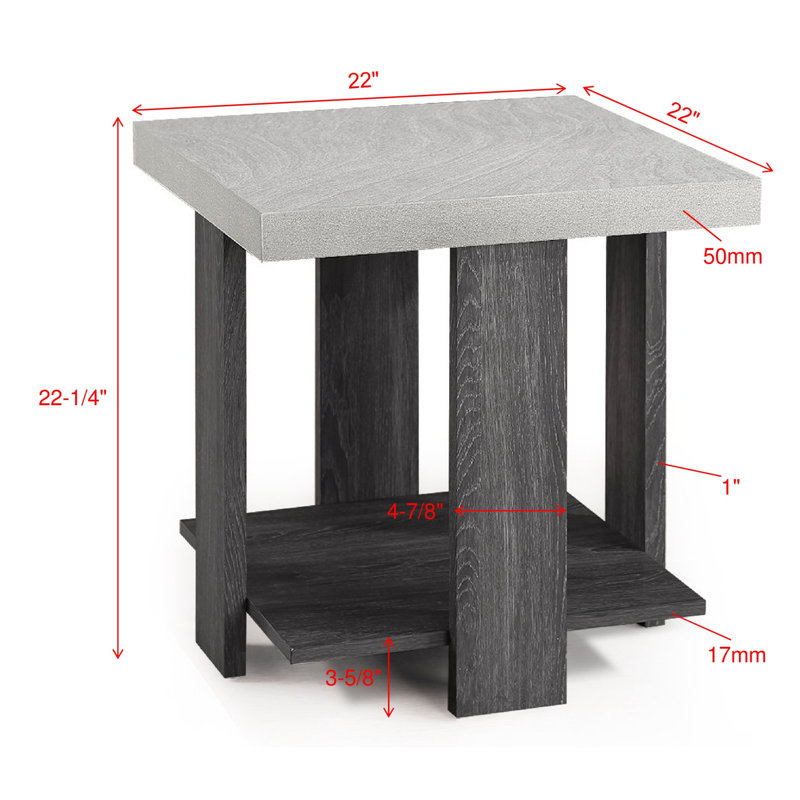Ensemble de table basse 3 pièces avec table basse et deux tables de bout assorties