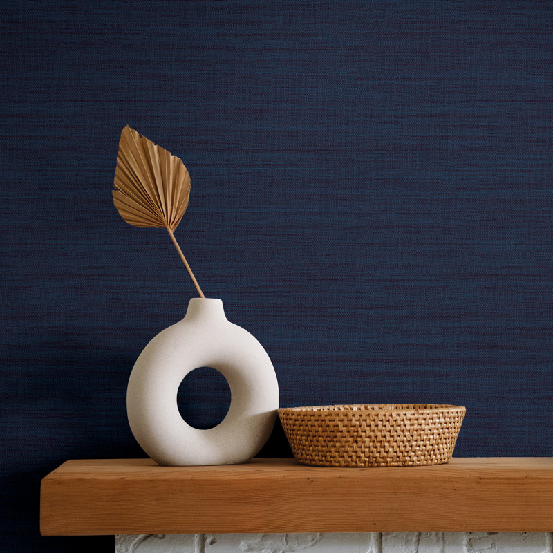 Barayon 33' L x 20.5" W Textured Peel and Stick Wallpaper Roll, Seaglass
