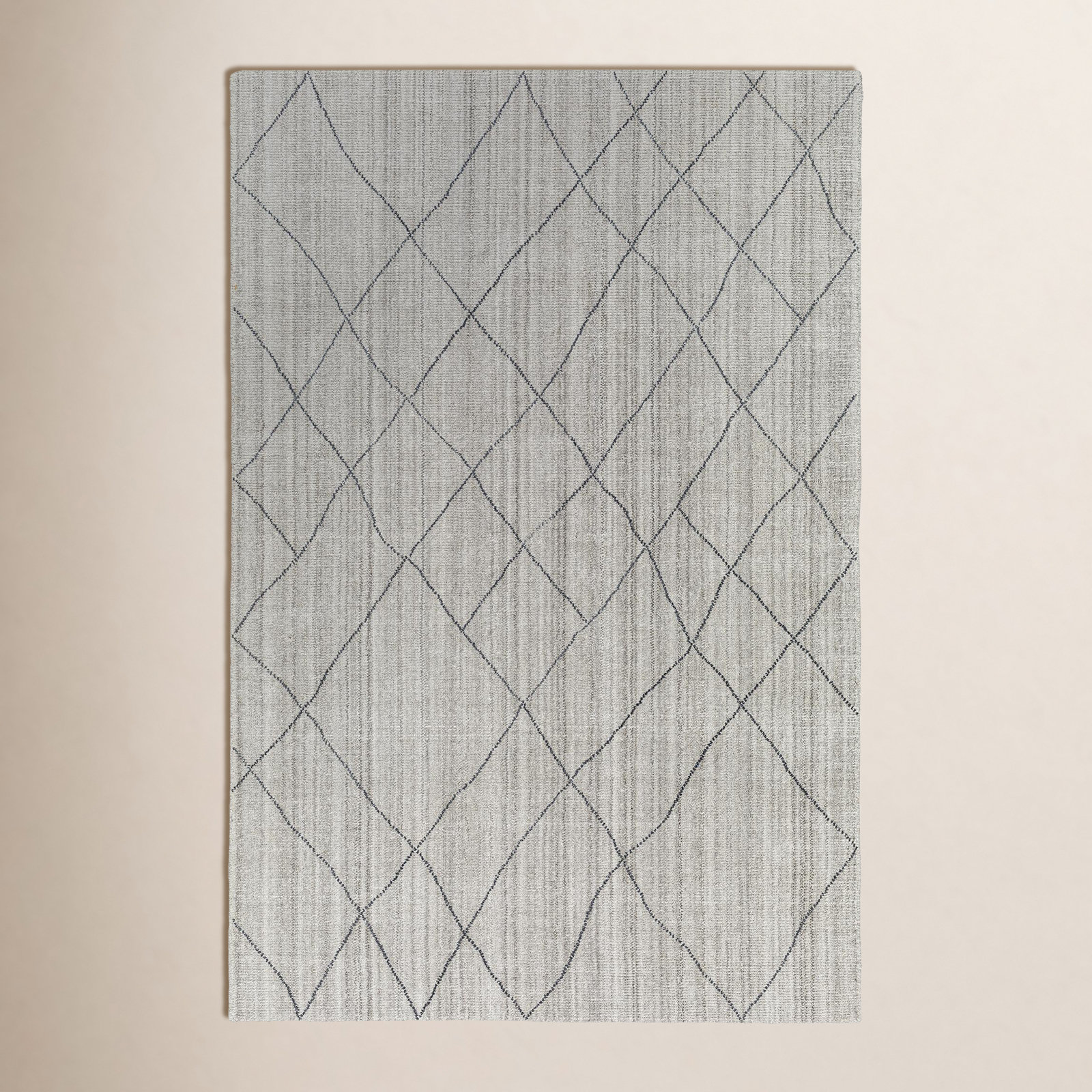 Sonora Handmade Recycled P.E.T Gray Indoor/Outdoor Rug, Rectangle 5' x 7'6"