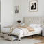 Lit plateforme en tissu d'ameublement avec 2 tiroirs Emanuell-673121296-778547796