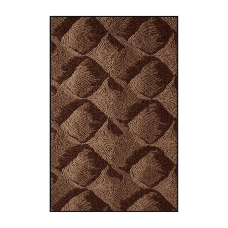  Tapis lavable au chocolat avec desserts, Rectangle de 5 pi x 8 pi