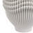 Decorative Vase with Ripple Texture for Table Decor - Artistic Tall Flower Vase Accent for Office, Bedroom, or Living Room Decor - Ivory-836227242