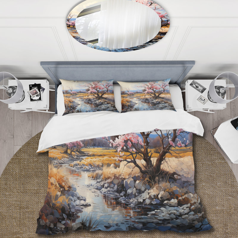 Ensemble de housse de couette en microfibre / polyester , Housse de couette simple + 1 taie décorative stan