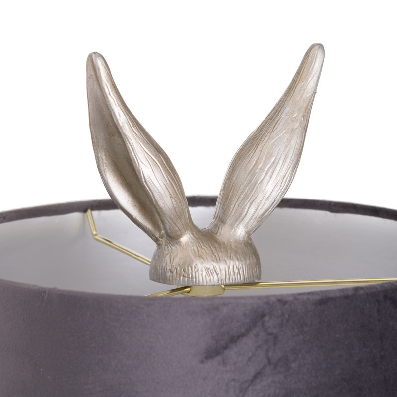 Gadson Resin Novelty Lamp, Sliver/Grey