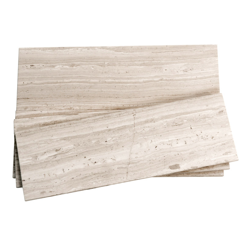4" X 12" Honed Subway Marble Tile, Wooden Beige
