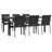 Dastan 6 - Person Wicker Patio Dining Set with Rectangular Table , Cushions Included-1397122019-1397122020