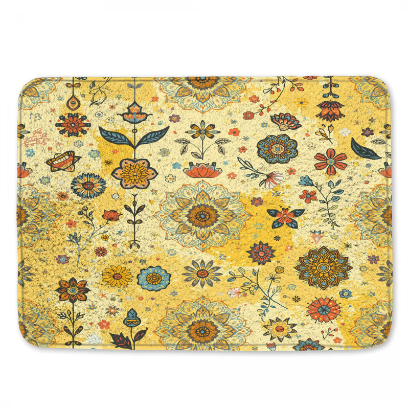 Tapis de bain Mandala, 24in W x 17in L