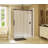 Halo 56.5'' - 59'' W x 79'' H Single Sliding Semi-Frameless Shower Door with Clear Glass-36554393
