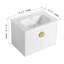 Meuble-lavabo à fermeture en douceur 28 po avec lavabo, pour petite salle de bain
